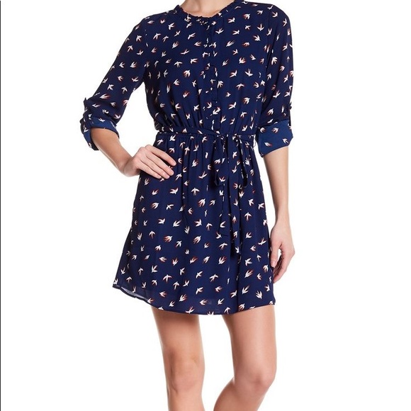 DR2 Dresses & Skirts - Dr2 Daniel Rainn Nordstrom NEW Bird Print Dress XL